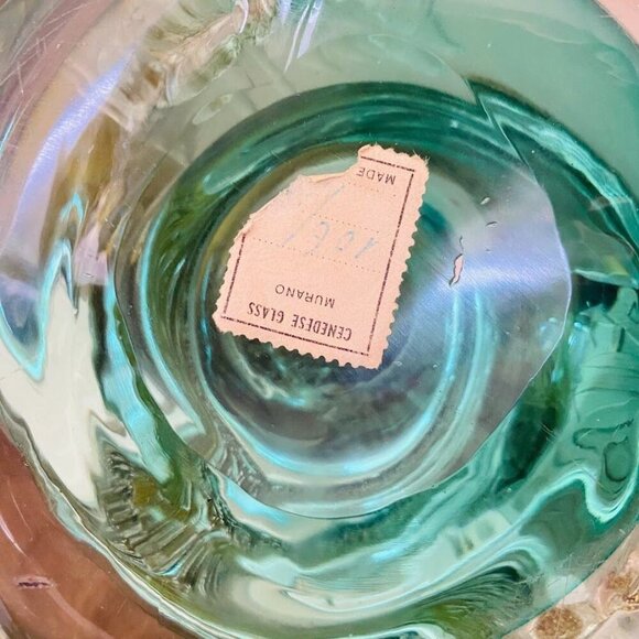 Vintage Murano Alfredo Barbini Bollicine Art Glass Koi Fish Sculpture 16" Tall G - Picture 8 of 8